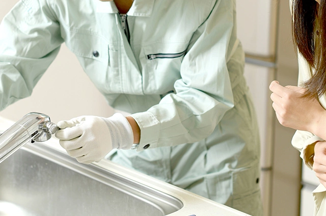 工事完了後、機器の使い方をご説明