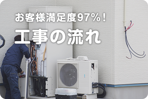 お客様満足度97%！工事の流れ